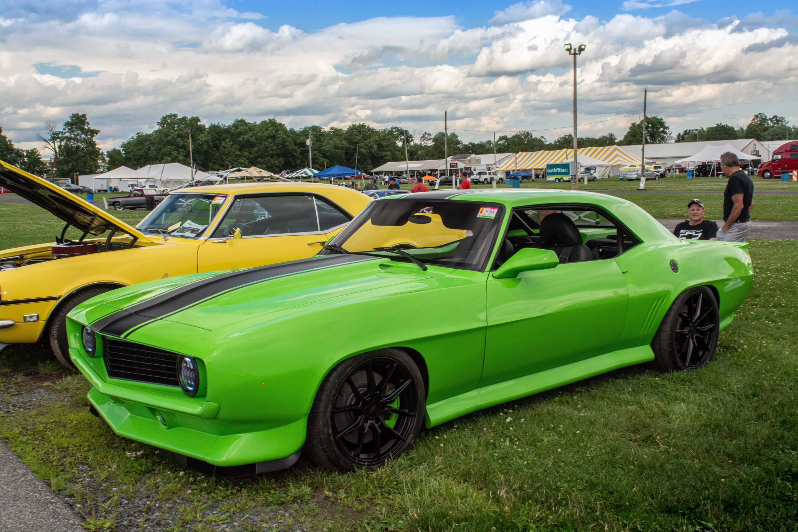 This is the fourth custom 1969 Camaro Pernell Spohn has built. He combined a 1969 Camaro with a 2008 Corvette.