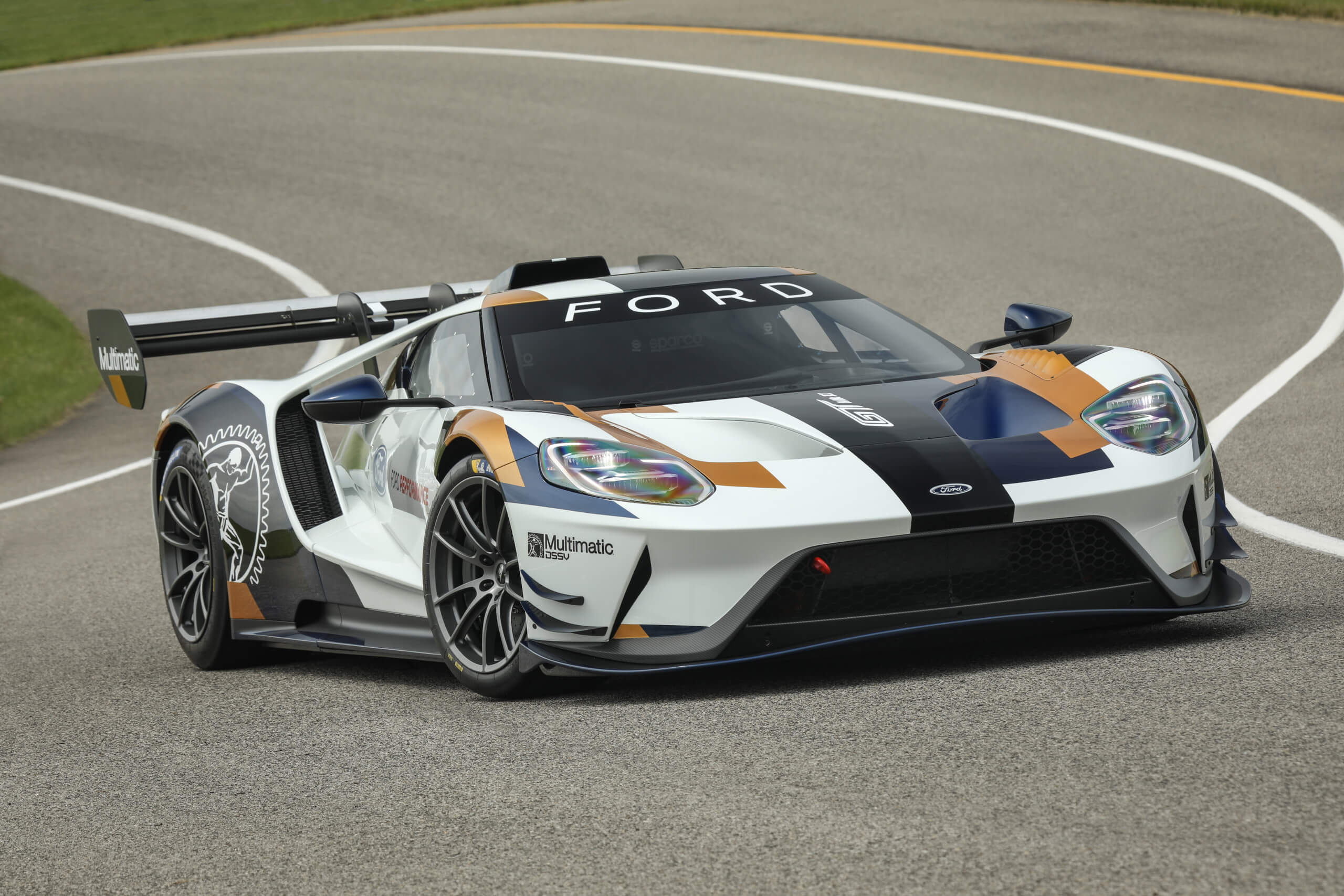 Created by Ford Performance and Multimatic, the Ford GT Mk II delivers the full performance potential of the Ford GT in a track-only version engineered independent of race series rules, regulations and limitations