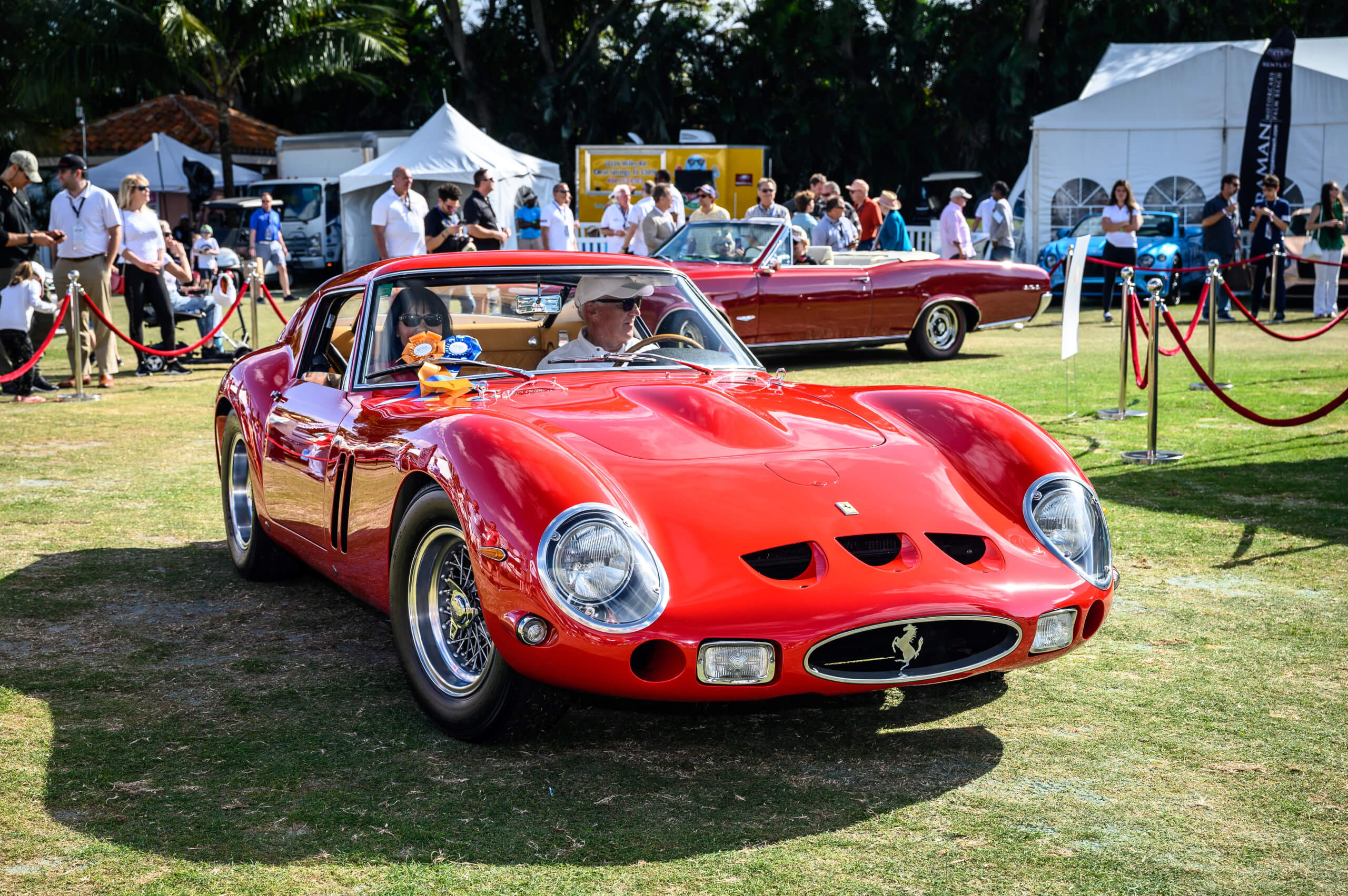 A 1962 Ferrari 250 GTO won the Best of Show at the 2020 Boca Raton Concours d'Elegance.