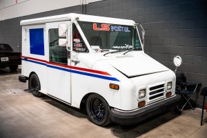 This LS-Powered Mail Truck Delivers Loads Of Fun And Big Smoky Burnouts